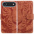iPhone Air Tiger Embossing Pattern Leather Phone Case - Brown