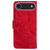 iPhone Air Tiger Embossing Pattern Leather Phone Case - Red