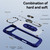 iPhone Air TPU + PC Lens Protection Phone Case with Ring Holder - Blue