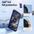 iPhone Air TPU + PC Lens Protection Phone Case with Ring Holder - Blue