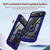 iPhone Air TPU + PC Lens Protection Phone Case with Ring Holder - Blue