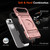 iPhone Air TPU+PC Shockproof Card Phone Case with Metal Ring Holder - Rose Gold