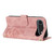 iPhone Air Tulips Embossed Leather Phone Case with Lanyard - Pink