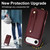 iPhone Air Wristband Vertical Flip Wallet Back Cover Phone Case with Long Lanyard - Wine Red