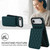 iPhone Air YM015 Crossbody Rhombic Card Bag RFID Phone Case - Green