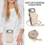 iPhone Air YM015 Crossbody Rhombic Card Bag RFID Phone Case - White