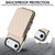 iPhone Air YM015 Crossbody Rhombic Card Bag RFID Phone Case - White