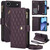 iPhone Air YM016 Rhombic Zipper Card Wallet Leather Phone Case with Lanyard - Dark Purple iPhone Air YM016 Rhombic Zipper Card Wallet Leather Phone Case with Lanyard - Dark Purple