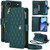 iPhone Air YM016 Rhombic Zipper Card Wallet Leather Phone Case with Lanyard - Green iPhone Air YM016 Rhombic Zipper Card Wallet Leather Phone Case with Lanyard - Green