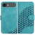 iPhone Air YX0060 Elephant Head Embossed Phone Leather Case with Lanyard - Light Blue