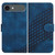 iPhone Air YX0060 Elephant Head Embossed Phone Leather Case with Lanyard - Royal Blue