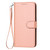 iPhone Air YX0070 Carbon Fiber Buckle Leather Phone Case with Lanyard - Pink