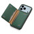 iPhone 17 Pro Calf Texture Card Bag Design Full Coverage Phone Case - Green