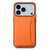 iPhone 17 Pro Calf Texture Card Bag Design Full Coverage Phone Case - Orange