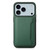 iPhone 17 Pro Max Calf Texture Card Bag Design Full Coverage Phone Case - Green