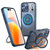 iPhone 17 Pro 360-degree Rotating MagSafe Magnetic Holder Phone Case - Blue