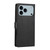 iPhone 17 Pro 3-Card Slots Multifunctional Leather Phone Case - Black