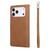 iPhone 17 Pro 9 Card Slots Zipper Wallet Bag Leather Phone Case - Brown