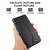 iPhone 17 Pro ABEEL Delicate Texture Splicing RFID Leather Phone Case - Black