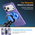 iPhone 17 Pro Alloy Rotating Holder MagSafe Shockproof Phone Case - Violet