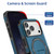 iPhone 17 Pro Armor Magsafe Holder PC Hybrid TPU Phone Case - Dark Blue iPhone 17 Pro Armor Magsafe Holder PC Hybrid TPU Phone Case - Dark Blue