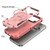iPhone 17 Pro Armor Magsafe Holder PC Hybrid TPU Phone Case - Pink