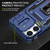 iPhone 17 Pro Armor PC + TPU Camera Shield Phone Case - Navy Blue iPhone 17 Pro Armor PC + TPU Camera Shield Phone Case - Navy Blue