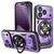 iPhone 17 Pro Armor Rotating Holder MagSafe Phone Case - Purple