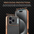 iPhone 17 Pro AZNS Electroplated Edge Carbon Fiber Texture Phone Case - Brown