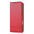 iPhone 17 Pro AZNS Magnetic Calf Texture Flip Leather Phone Case - Red