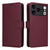 iPhone 17 Pro BETOPNICE BN-005 2 in 1 Detachable Imitate Genuine Leather Phone Case - Wine Red