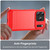 iPhone 17 Pro Brushed Texture Carbon Fiber TPU Phone Case - Red