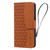 iPhone 17 Pro Business Diamond Buckle Leather Phone Case with Lanyard - Brown iPhone 17 Pro Business Diamond Buckle Leather Phone Case with Lanyard - Brown
