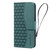 iPhone 17 Pro Business Diamond Buckle Leather Phone Case with Lanyard - Green
