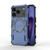 iPhone 17 Pro Butterfly Armor MagSafe Magnetic Ring Shockproof Phone Case - Blue
