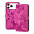 iPhone 17 Pro Butterfly Cat Embossing Flip Leather Phone Case - Pink