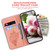 iPhone 17 Pro Butterfly Rose Embossed Leather Phone Case - Pink