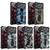 iPhone 17 Pro Camouflage Armor Kickstand TPU + PC Magnetic Phone Case - Navy Blue