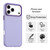 iPhone 17 Pro Candy PC Hybrid TPU Shockproof Phone Case - Purple