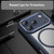 iPhone 17 Pro Carbon Fiber Texture MagSafe Translucent Phone Case - Blue iPhone 17 Pro Carbon Fiber Texture MagSafe Translucent Phone Case - Blue