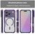 iPhone 17 Pro Carbon Fiber Texture MagSafe Translucent Phone Case - Purple
