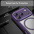iPhone 17 Pro Carbon Fiber Texture MagSafe Translucent Phone Case - Purple