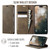 iPhone 17 Pro CaseMe 033 Calf Leather Lining Microfibre RFID Blocking Phone Case - Coffee