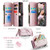 iPhone 17 Pro CaseMe C36 Card Slots Zipper Wallet RFID Anti-theft Leather Phone Case - Pink