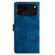 iPhone 17 Pro Cherry Blossom Butterfly Skin Feel Embossed PU Phone Case - Blue