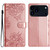 iPhone 17 Pro Cherry Blossom Butterfly Skin Feel Embossed PU Phone Case - Rose Gold