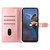 iPhone 17 Pro Cherry Blossom Butterfly Skin Feel Embossed PU Phone Case - Rose Gold