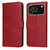 iPhone 17 Pro Classic Calf Texture Flip Leather Phone Case - Red iPhone 17 Pro Classic Calf Texture Flip Leather Phone Case - Red