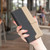 iPhone 17 Pro Color Matching RFID Anti-theft Leather Phone Case - Black