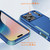iPhone 17 Pro Commuter Shockproof TPU + PC Phone Case - Royal Blue+Grey Green